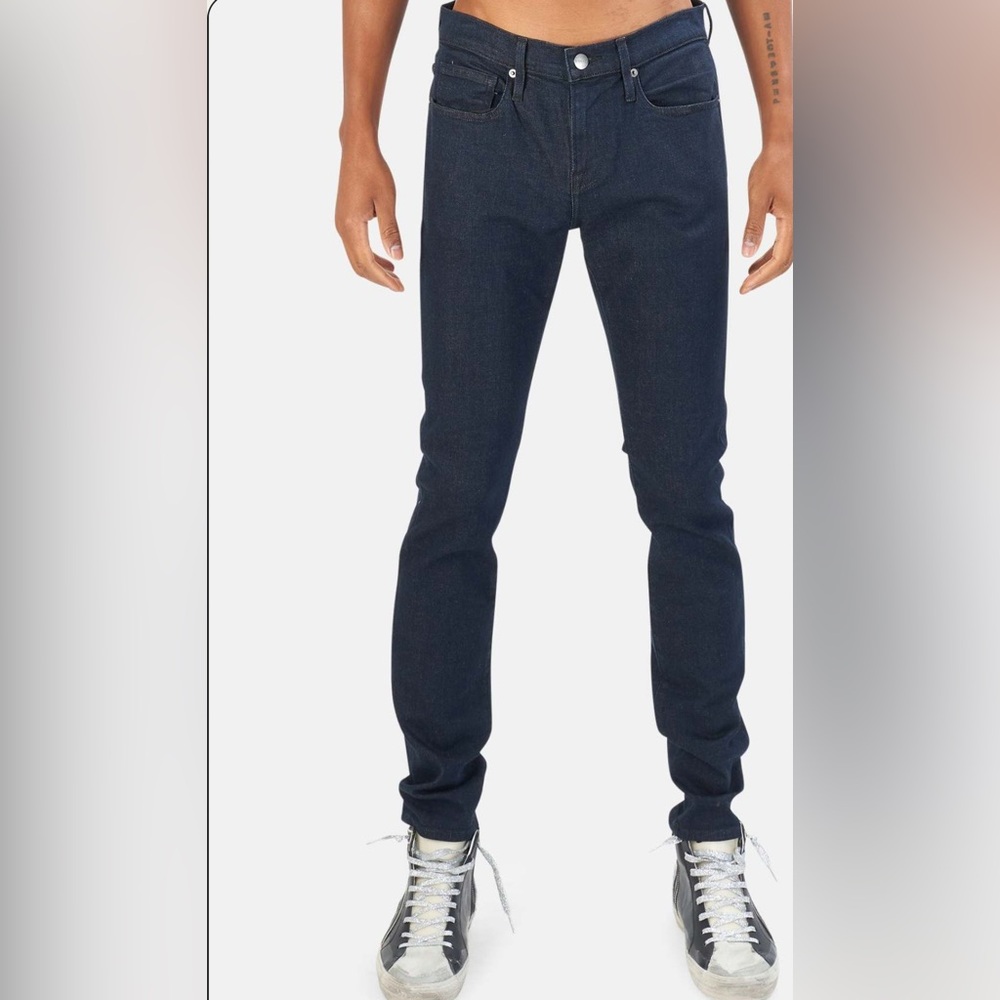 Frame Denim Dark Blue Edison L’ Homme Skinny Jeans Men’s Waist Sz 28